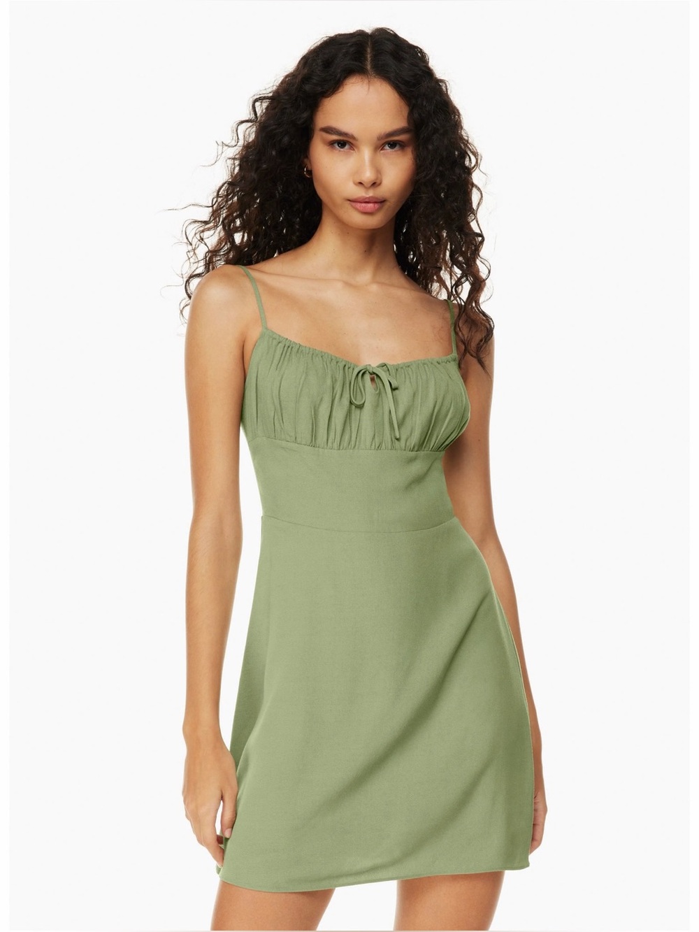 Aritzia Sunday Best Delilah Dress in Sage Green